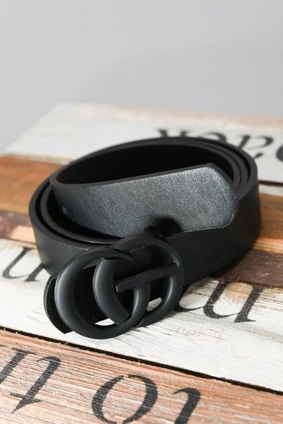 Matte Buckle Belt