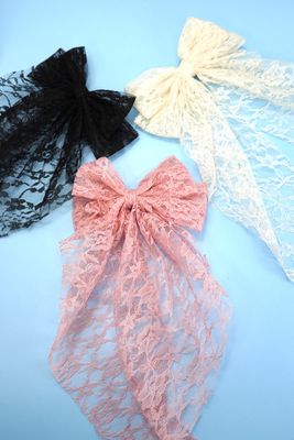 Lace Bow Hair Clip