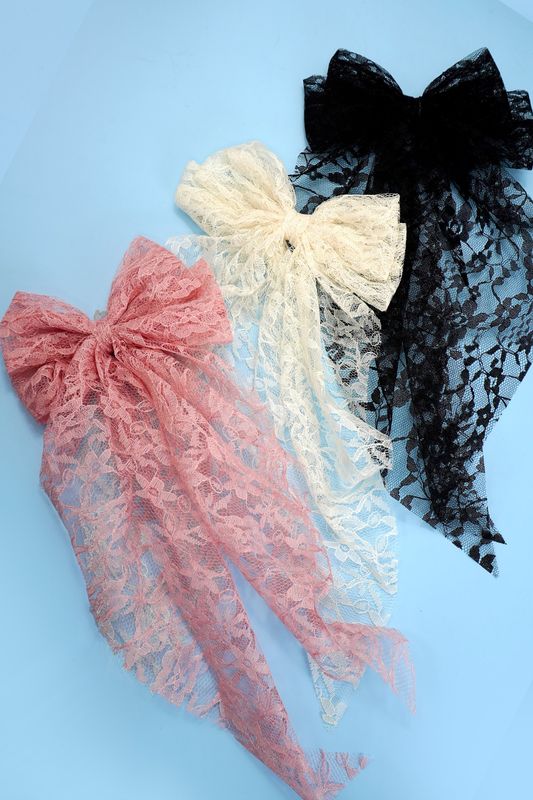 Lace Bow Hair Clip