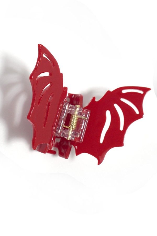 Red Bat Hair Clip