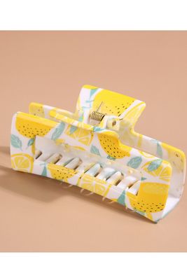 Lemon Print Claw Clip