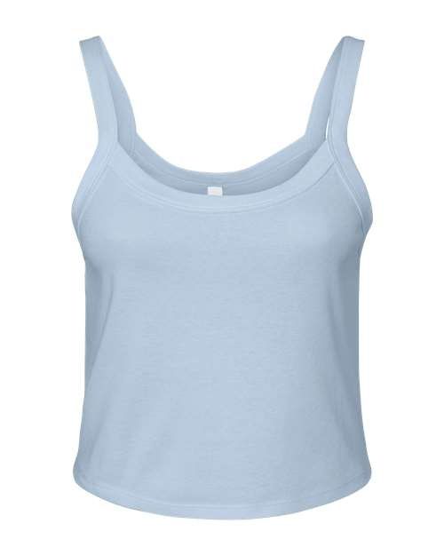 Spaghetti Strap Crop Tank - Baby Blue