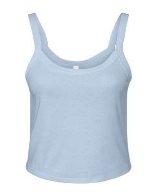 Spaghetti Strap Crop Tank - Baby Blue