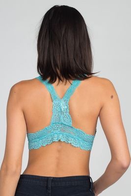 Lace Racerback Bralette - Mint