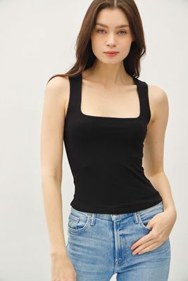 Spandex Square Neck Tank