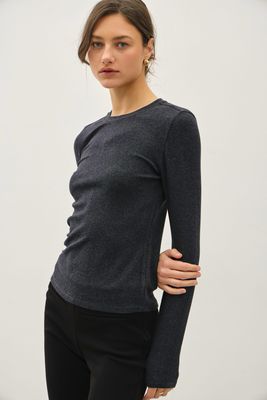 Ammie Long Sleeve Ribbed Top (Multiple Colors)