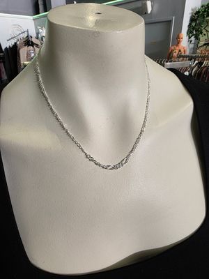 Silver 18" Figaro Chain