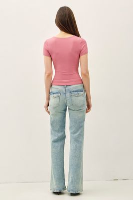 Scoop Neck Silky Matte Tops (Multiple Colors)