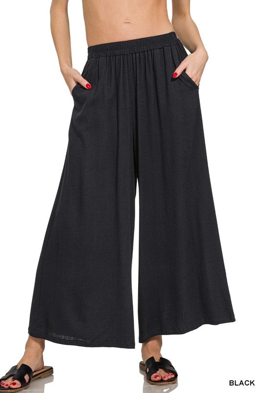Ellie Elastic Pants - Black
