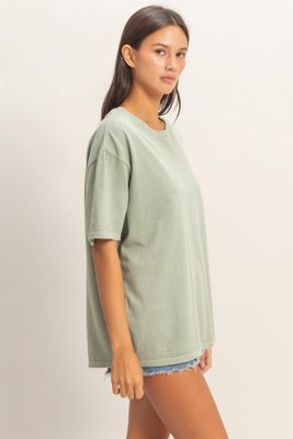 Jenny Basic Tee - Sage Green