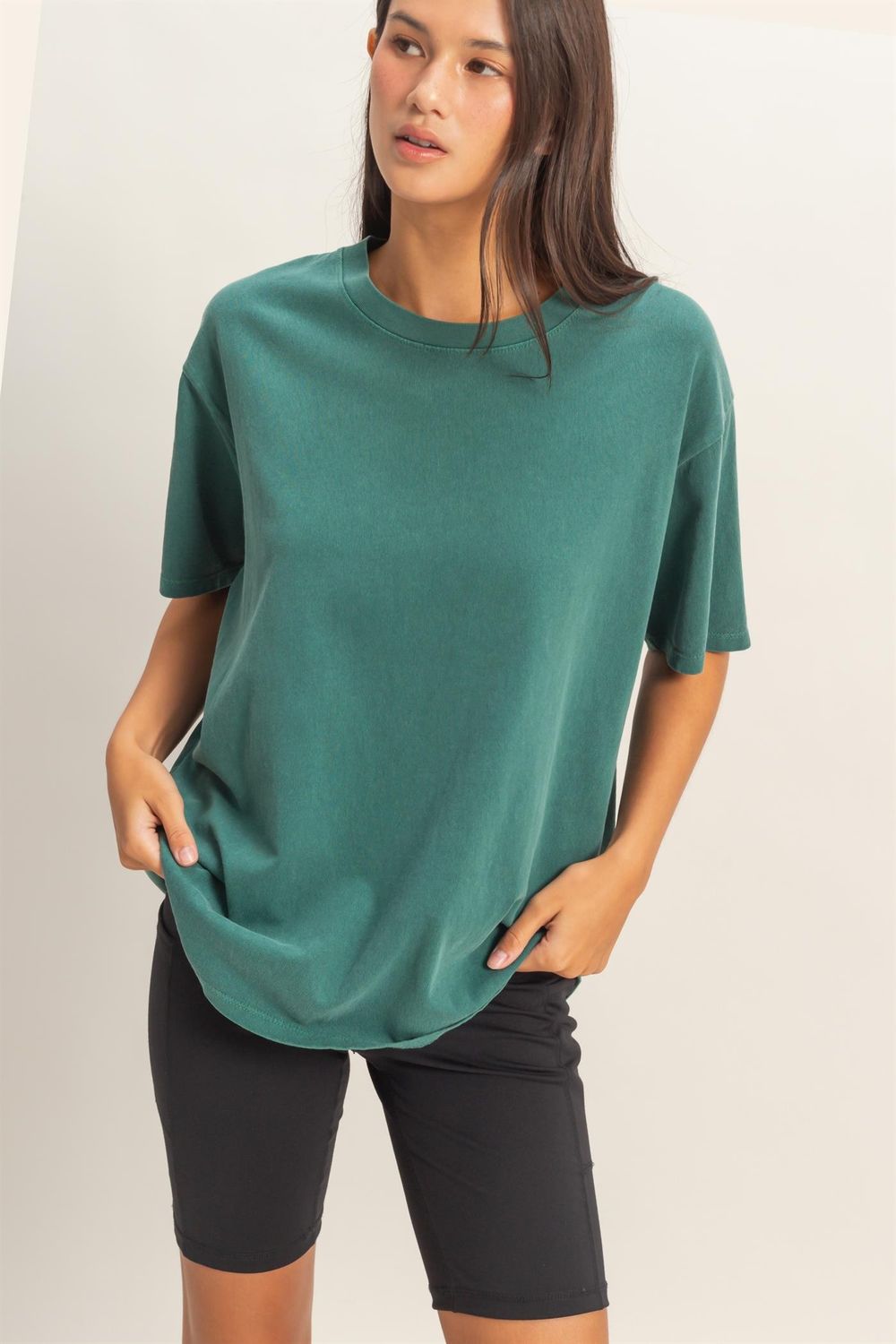 Jenny Basic Tee - Dark Teal