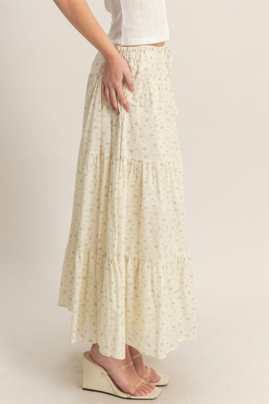 Grace Floral Skirt - Yellow
