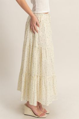 Grace Floral Skirt - Yellow