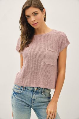 Destiny Knit Top - Dusty Pink