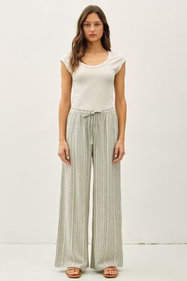 Riley Linen Pants - Spruce