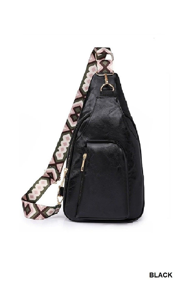 Emma Sling Bag, Color: Black