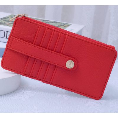 Slim Card Holder with Zipper