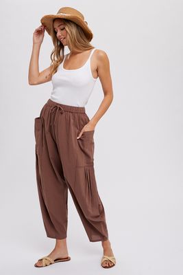 Faye Harem Pants - Mocha