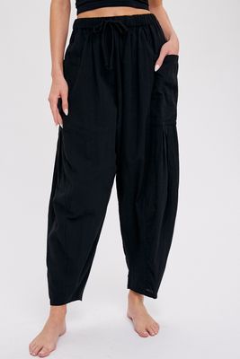 Faye Harem Pants - Black