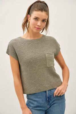 Destiny Knit Top - Olive