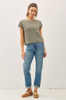 Destiny Knit Top - Olive