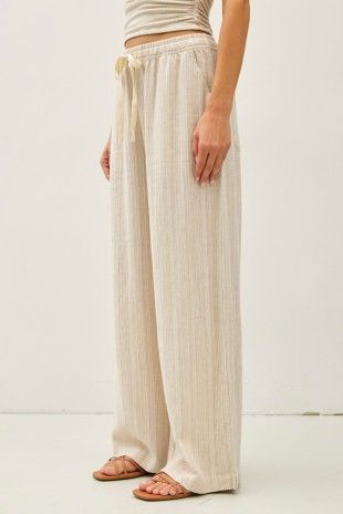 Riley Linen Pants - Natural
