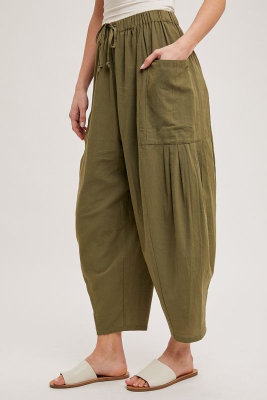 Faye Harem Pants - Olive