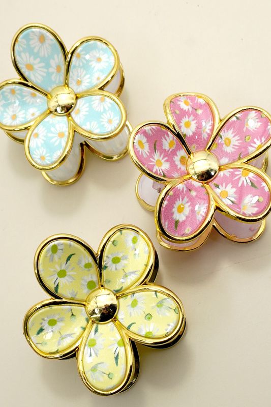 Floral Claw Clip