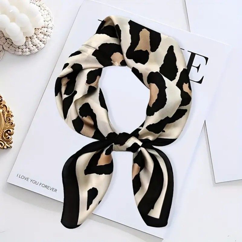 Large Leopard Print Scarf