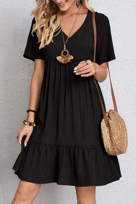 Cari Flowy Dress - Black