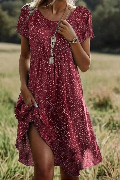 Mia Mini Dress - Red