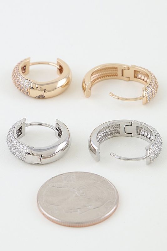 CZ Hoop Earrings
