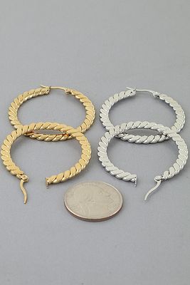 Chic Twisted Hoops