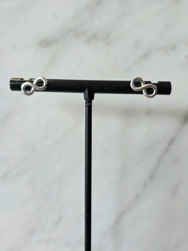 Sterling Silver Infinity Post Earrings