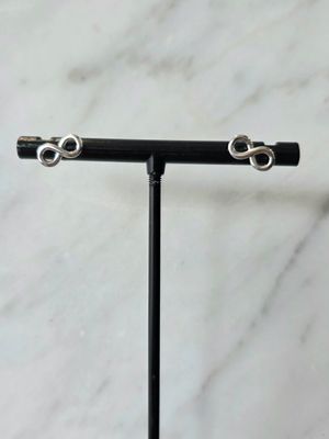 Sterling Silver Infinity Post Earrings