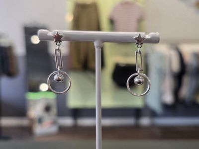 Sterling Silver Star Post Earrings