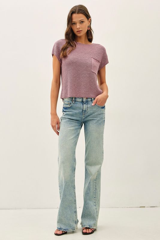 Destiny Knit Top - Iris
