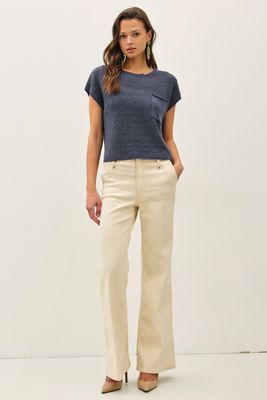 Destiny Knit Top - Dark Slate
