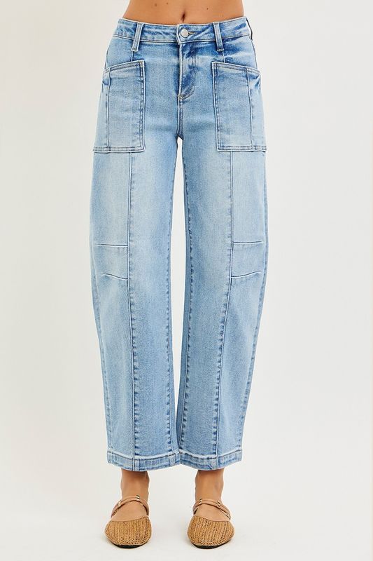 Barrel Boyfriend Jeans - Light