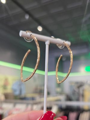 Yellow Rigged Curved Earrings