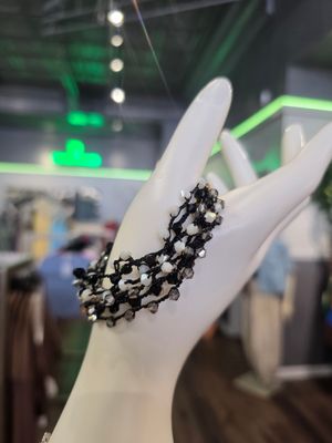 Black Magnetic Beaded Bracelet