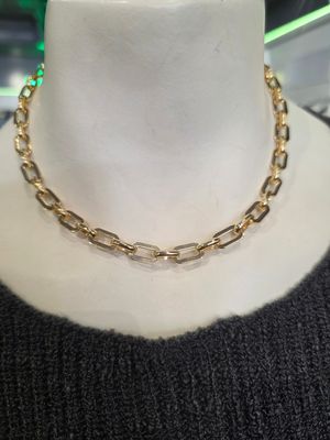 Yellow Thick Link Necklace