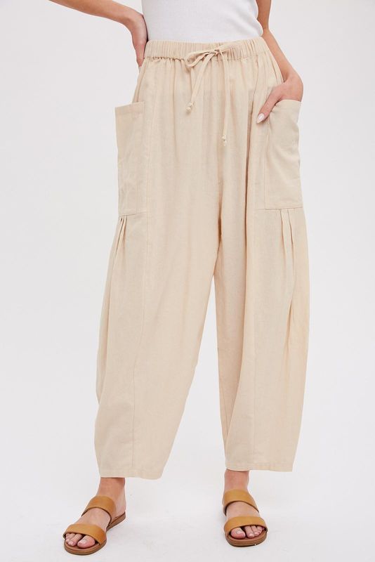 Faye Harem Pants - Beige