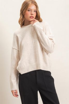 Kris Crew Neck Sweater - Oatmeal