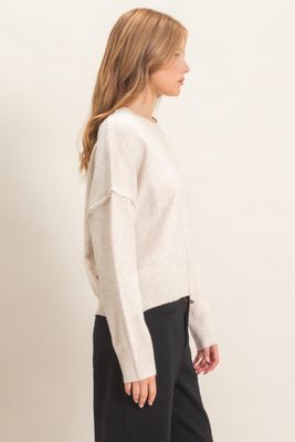 Kris Crew Neck Sweater - Oatmeal