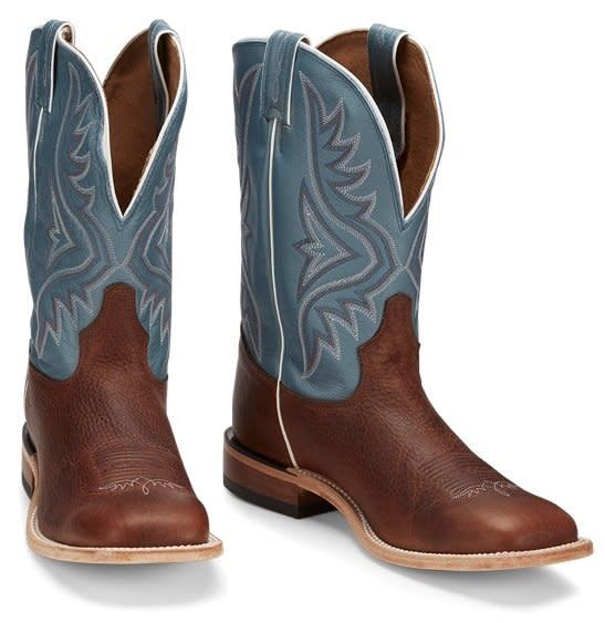 Americana Avett Blue Square Toed Western Boots | Tony Lama