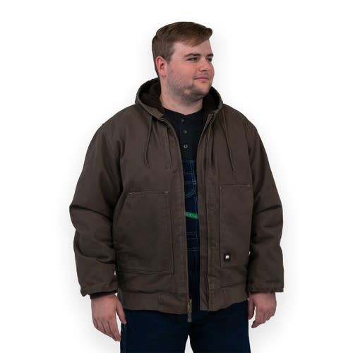 KEY HOODED INSULATED FLEECE LINED JKT
