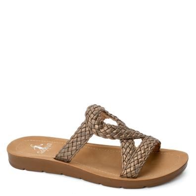 CORKYS ALL TANGLE UP BRAIDED FLAT SLIDE SANDAL