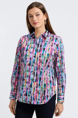 Margie Multicolor Prism Blouse | Foxcroft