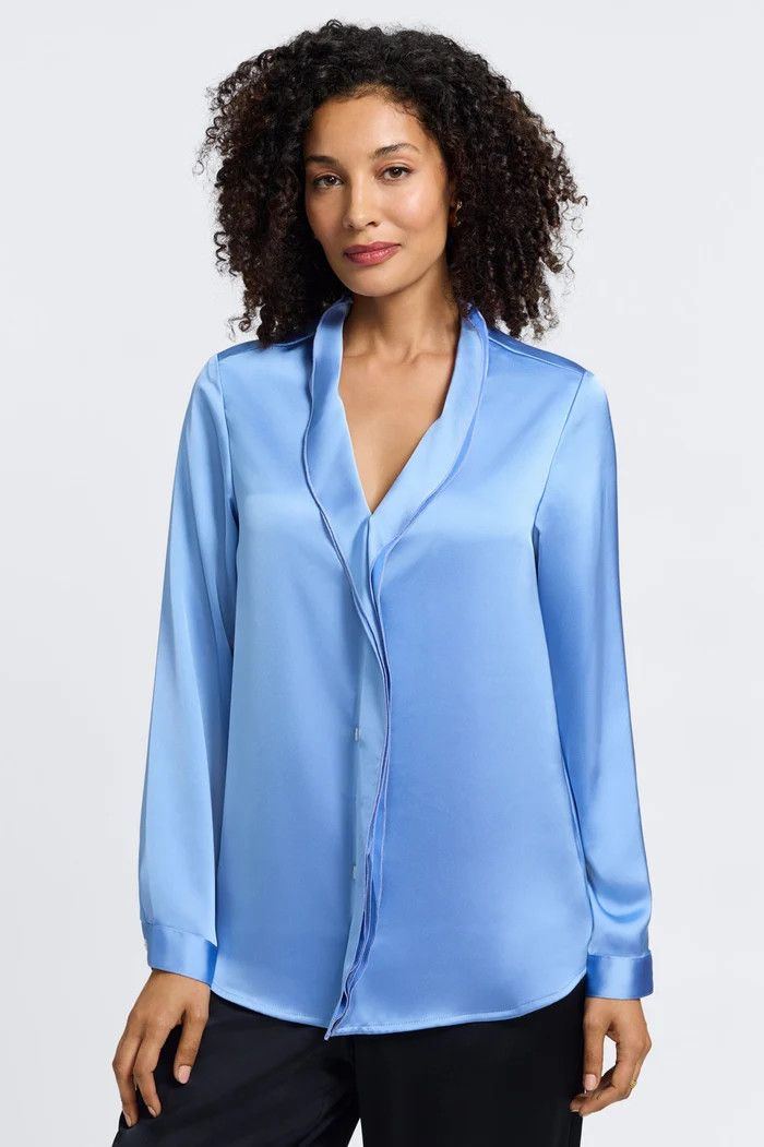 Rosalie Silky Blouse | Foxcroft